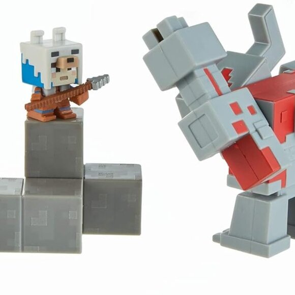 3/$55❤️ Mattel Minecraft Dungeons Mini Battle Box Redstone Monstrosity Mangle - Picture 7 of 16